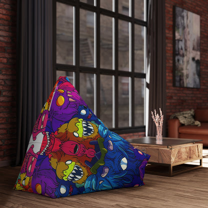 The What Dreams May Come bean bag chair cover in the large size on a plain background.