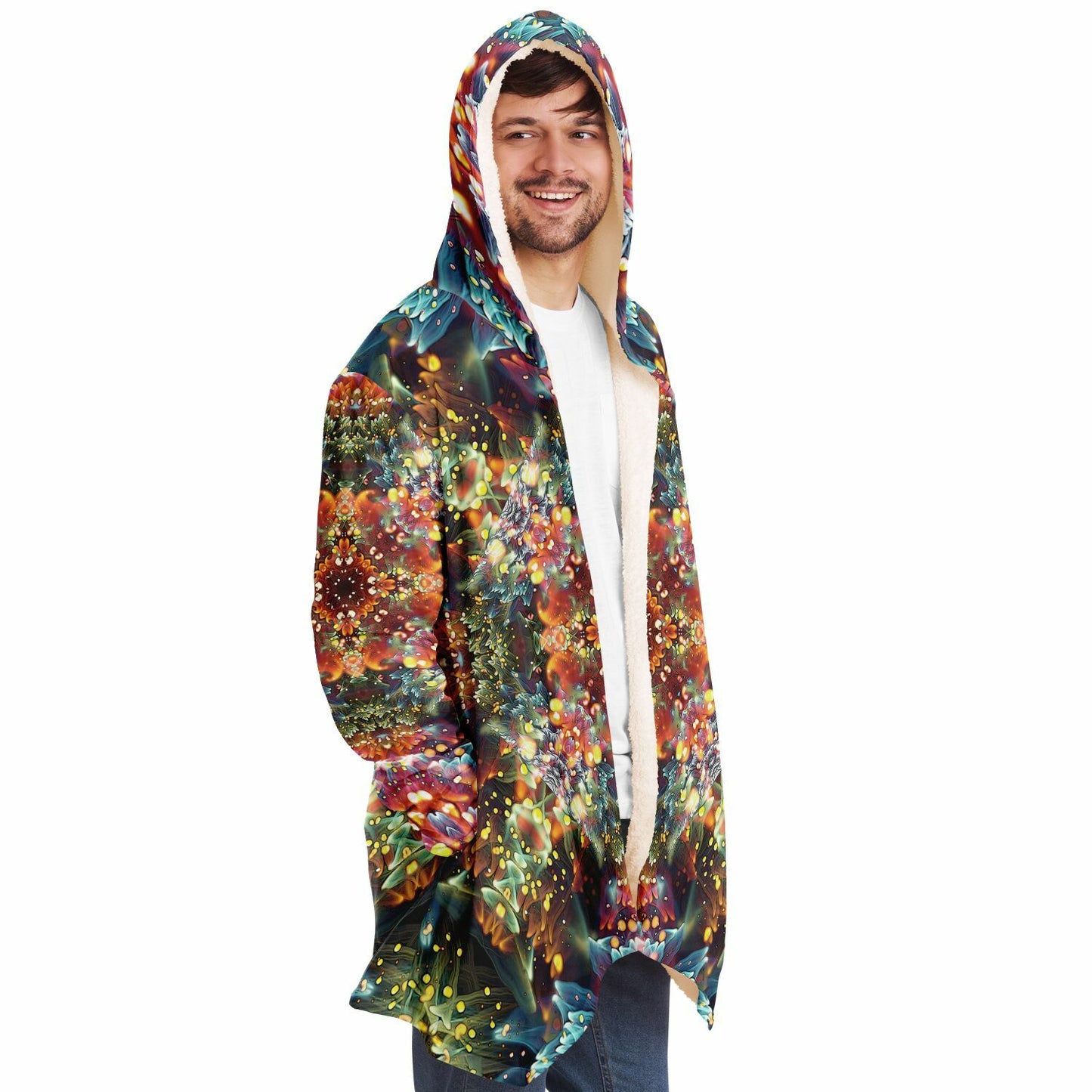 "Kaleidobloom" HOODED CLOAK