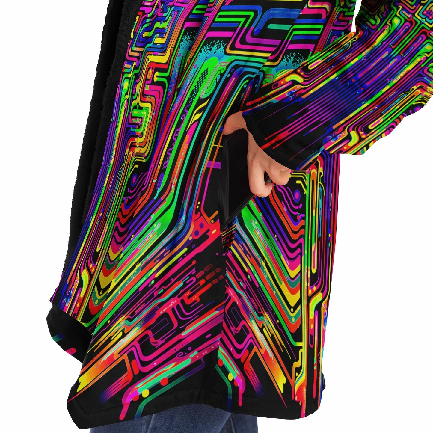 "Borg Rave" HOODED CLOAK