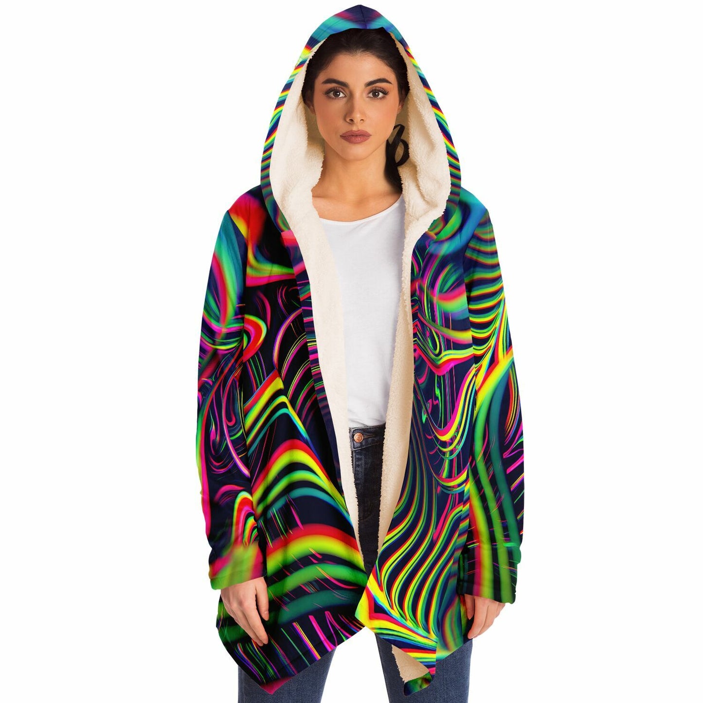 "Psychedelic Tracers" HOODED CLOAK