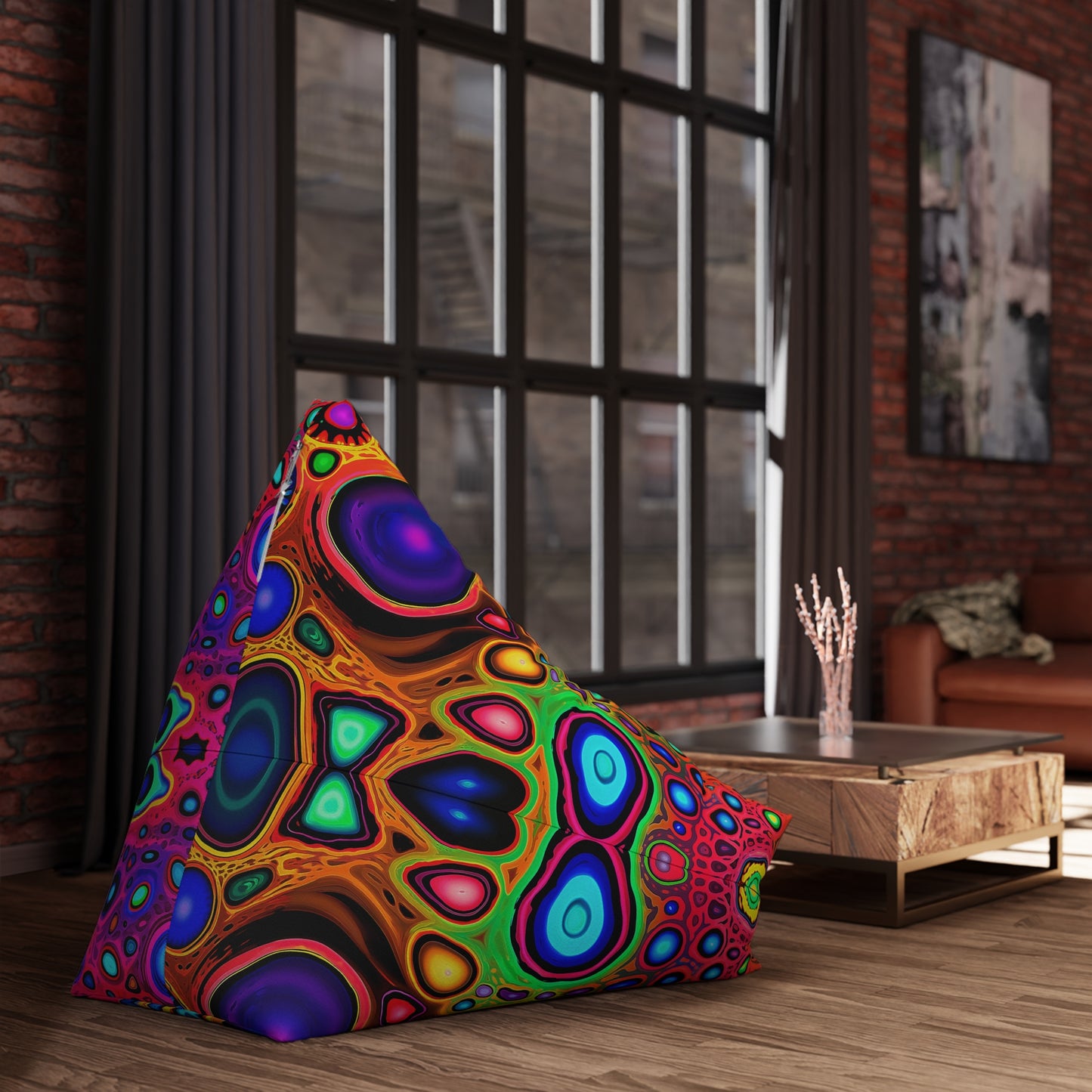 "Psycho Leopard" BEAN BAG CHAIR COVER