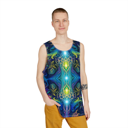 Angled view of the Orchidious V3 men's tank top.