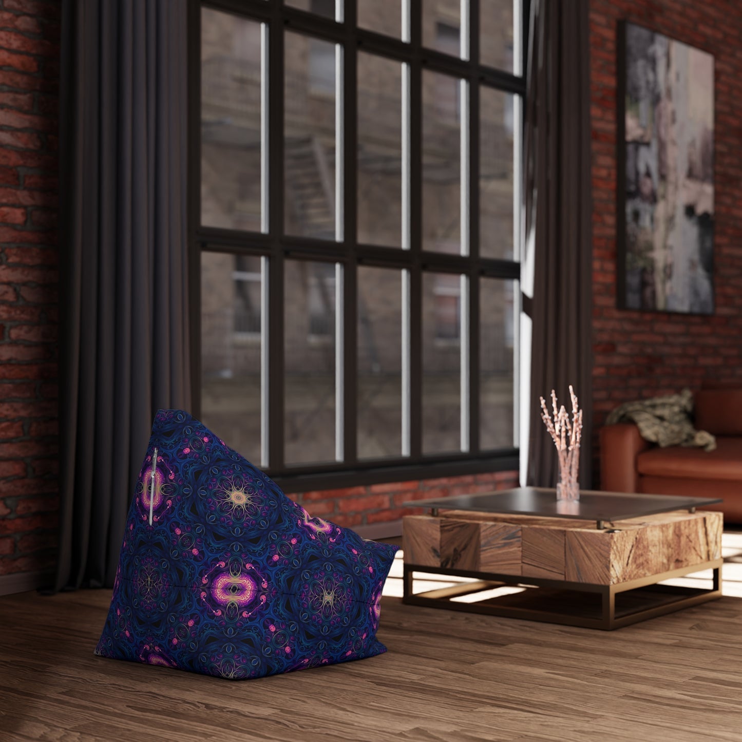 "Nocturnal Lattice" BEAN BAG CHAIR COVER