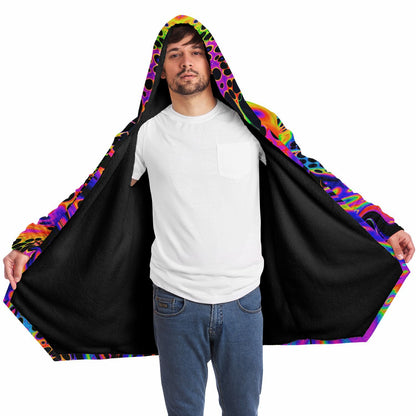 "Auroric Spill" HOODED CLOAK