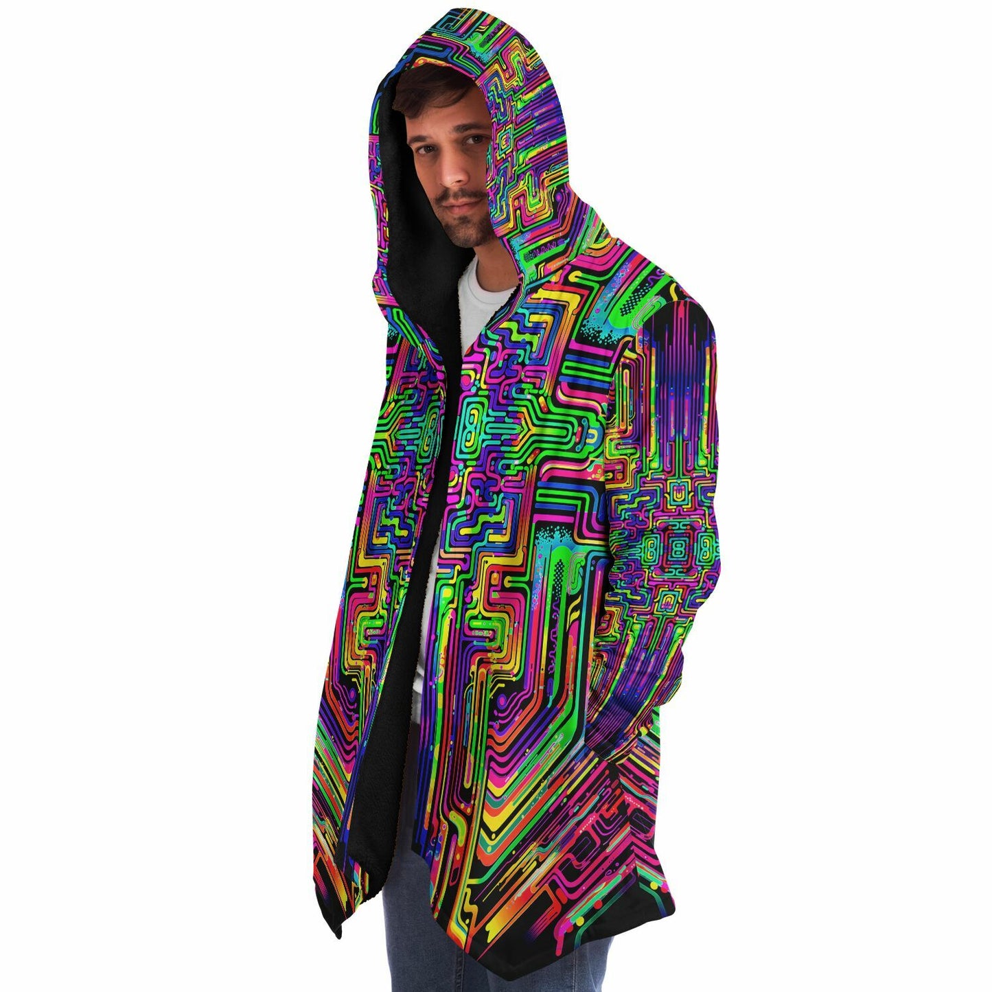 "Borg Rave" HOODED CLOAK