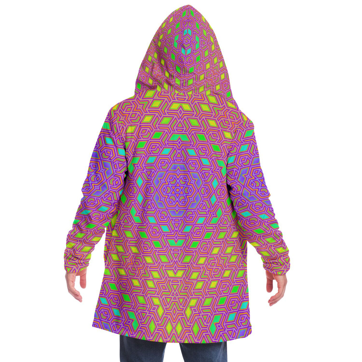 "Qwerty Bloom" HOODED CLOAK