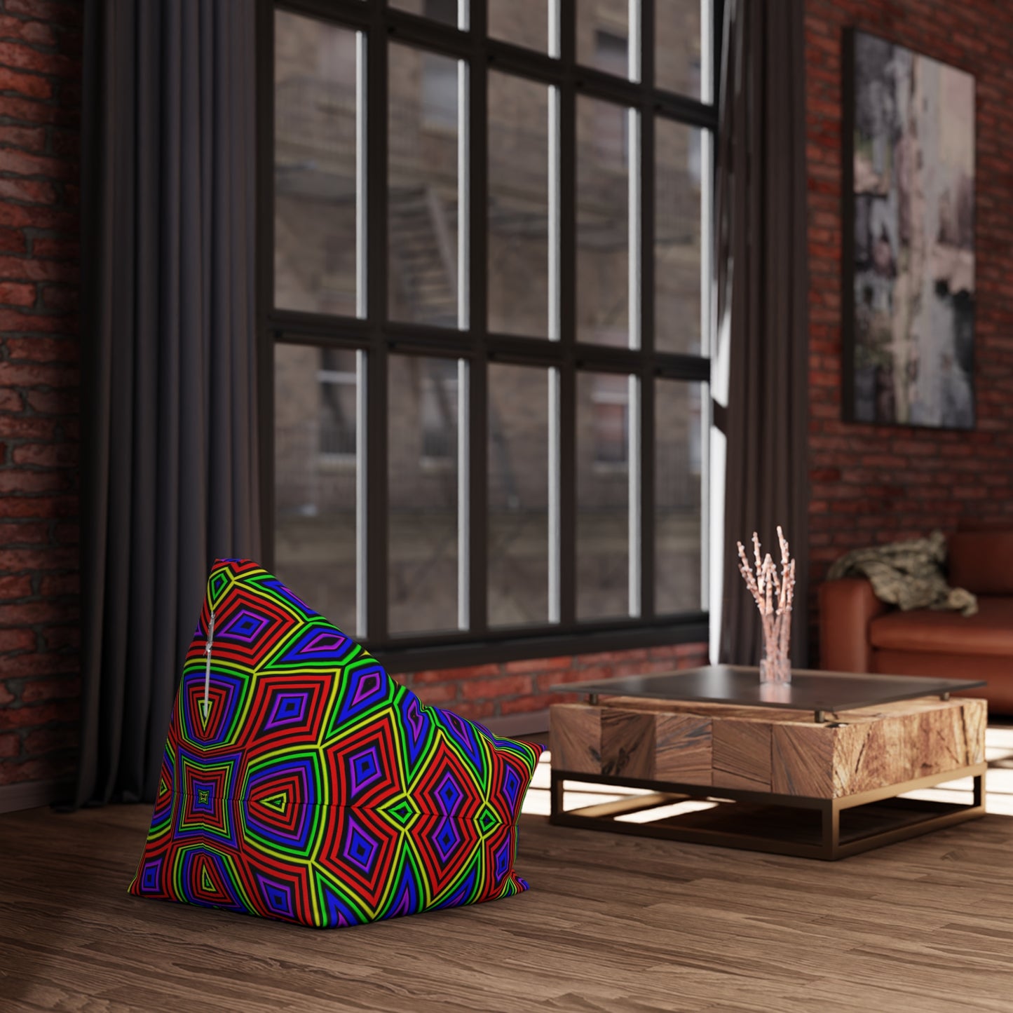 "Step Right Up" BEAN BAG CHAIR COVER