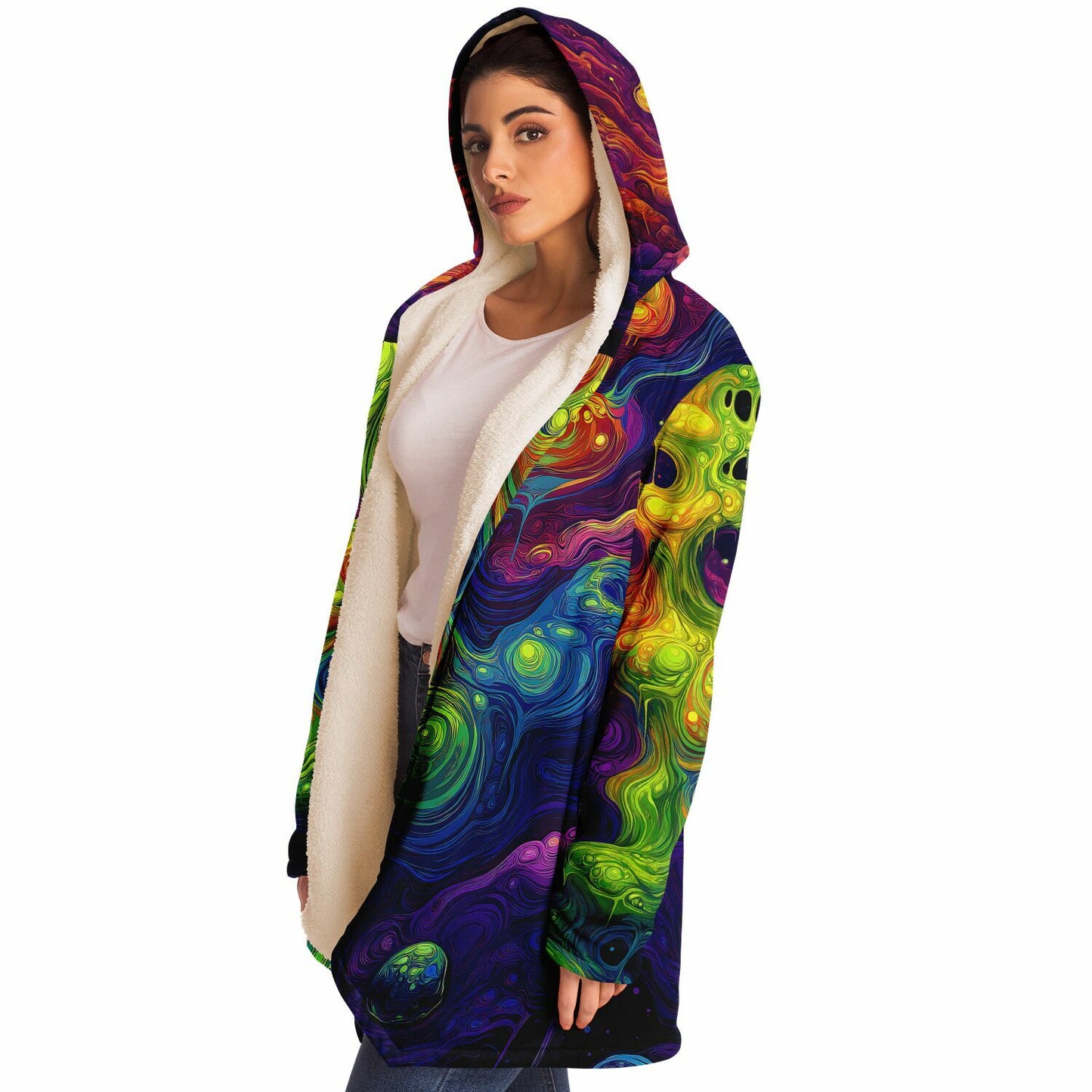 "I Love Lava Lamp" HOODED CLOAK