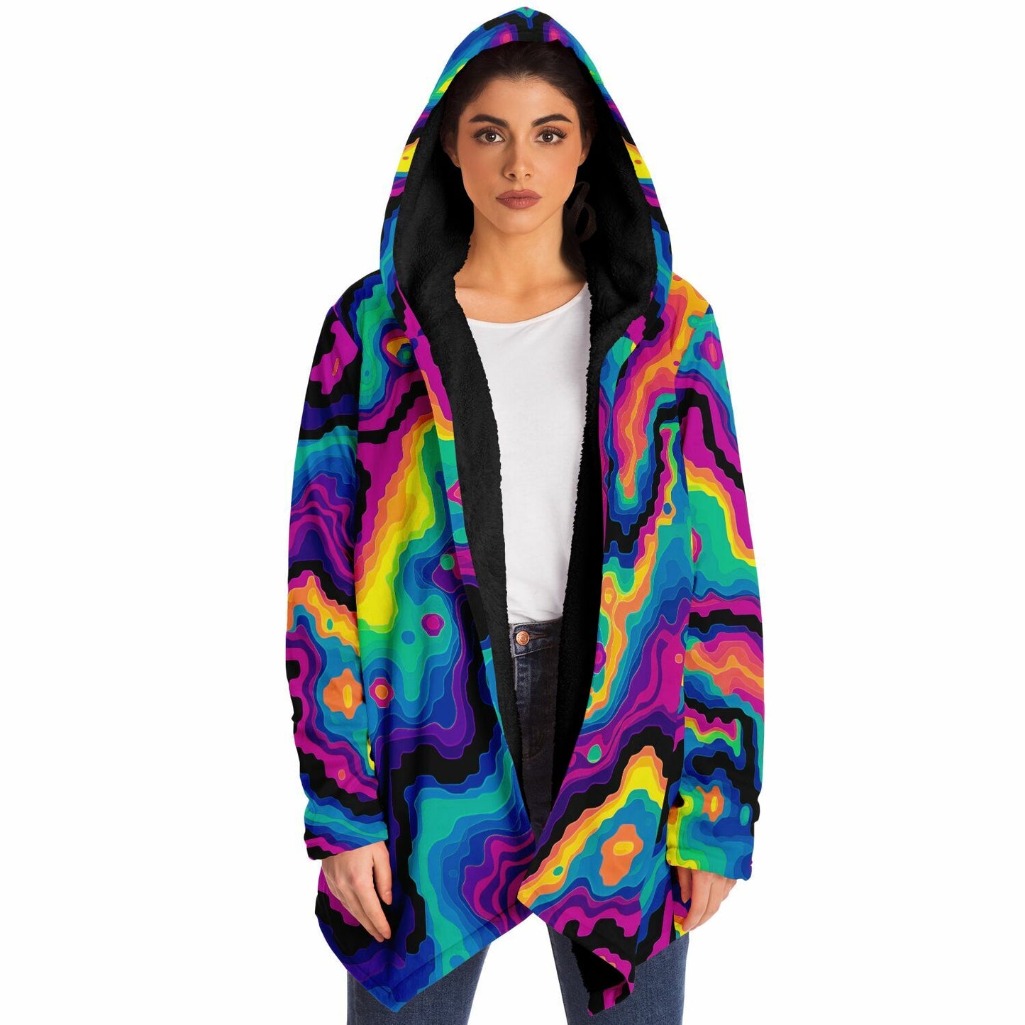 "Digiheat" HOODED CLOAK