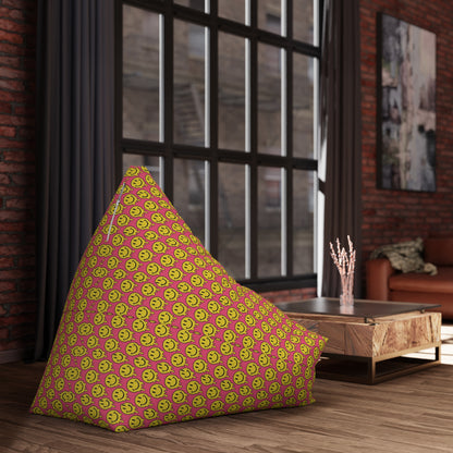 "Yellow and Pink Smiley Pattern" BEAN BAG CHAIR COVER