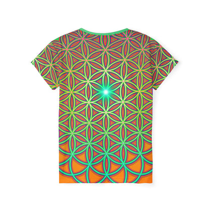 Back view of the "311 FOL" women's sport tee.