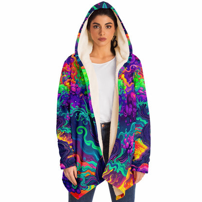 "Mush Tree So Color" HOODED CLOAK