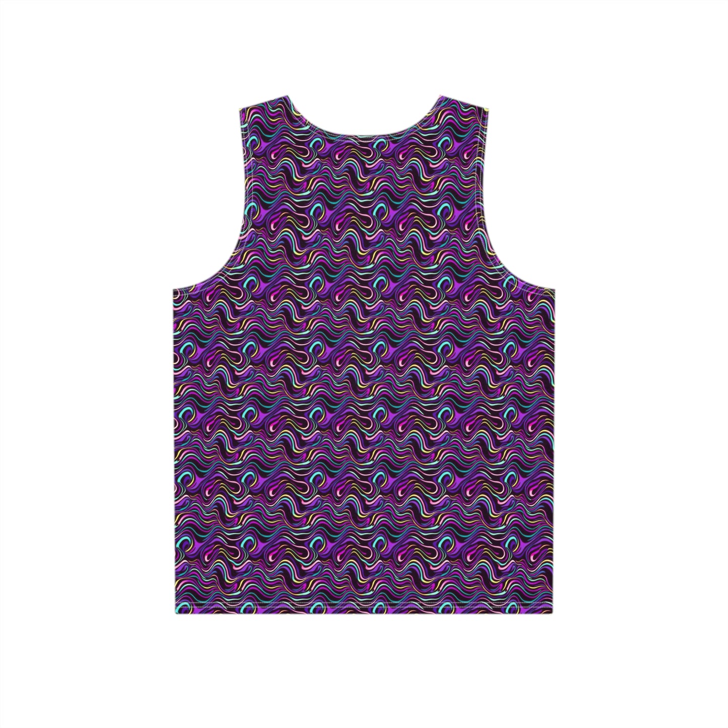 "Purple Liquid Pattern" MEN'S TANK TOP