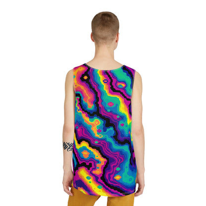 Back view of the 'Digiheat' men's tank top.