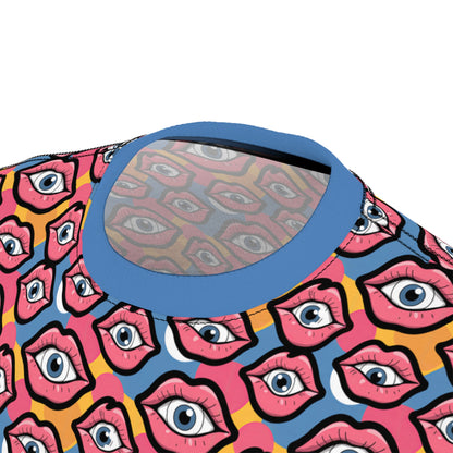 "Eyeballs & Lips Pattern" PREMIUM TEE