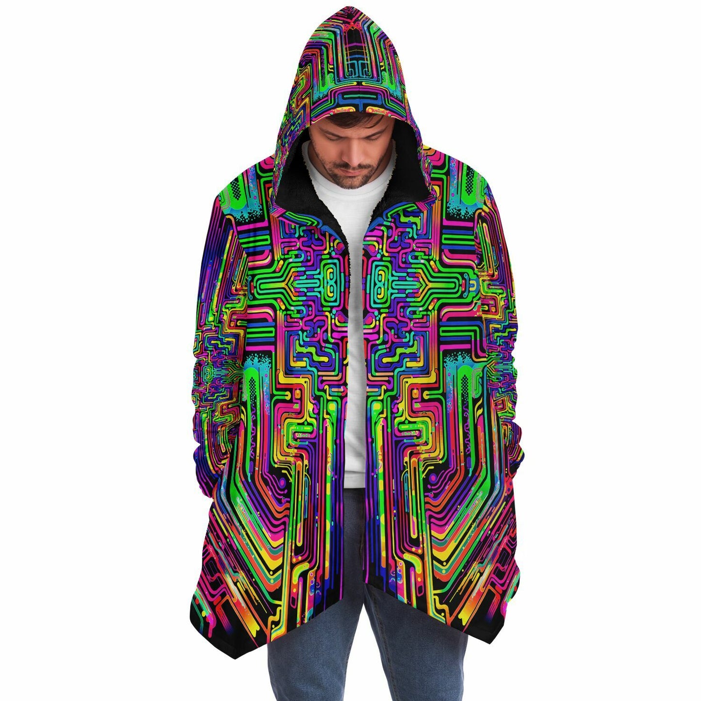 "Borg Rave" HOODED CLOAK