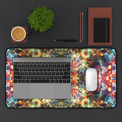 "Kaleidobloom" DESK MAT / MOUSE PAD (12x18)(12x22)(15.5x31)