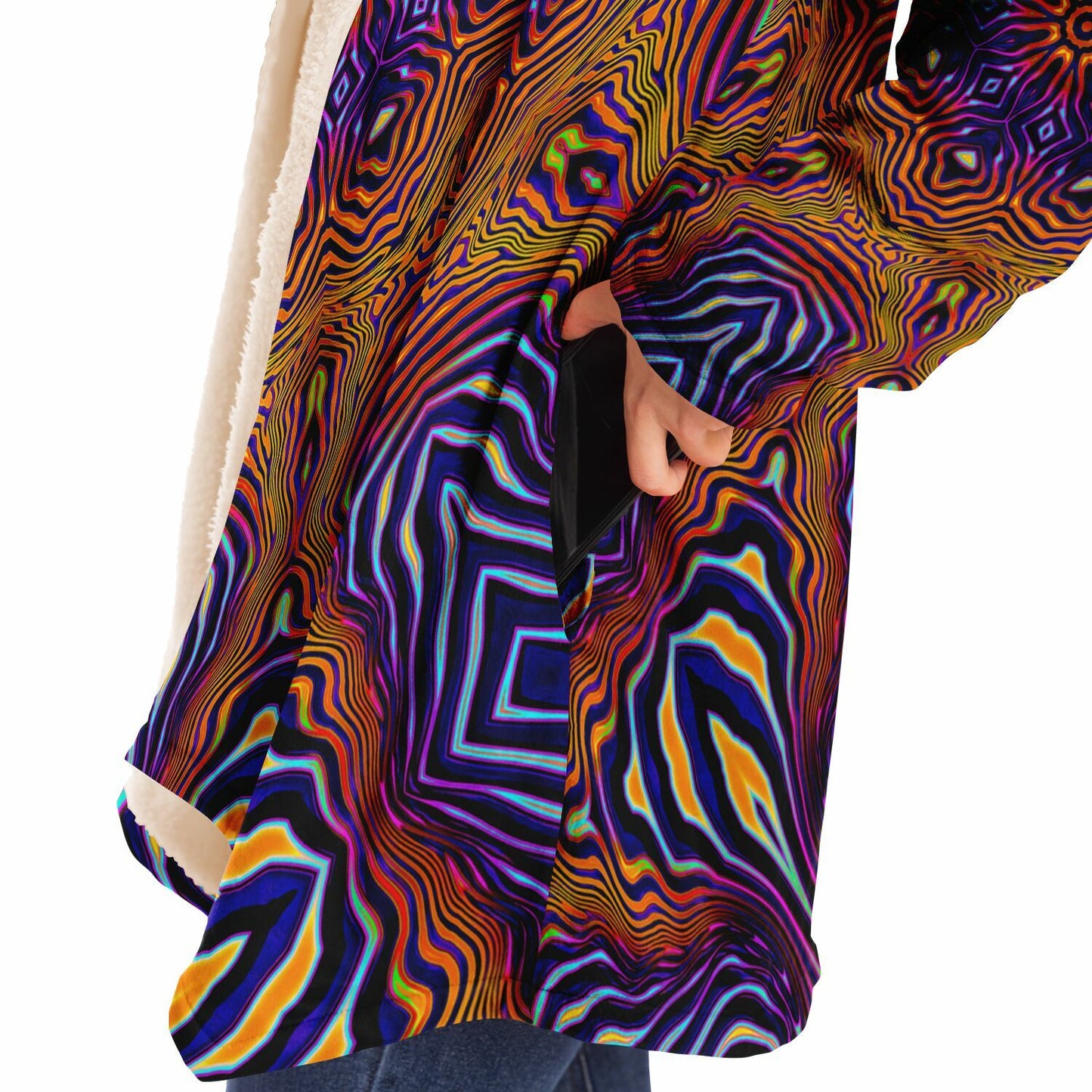 "King of the Festival Mandala" HOODED CLOAK