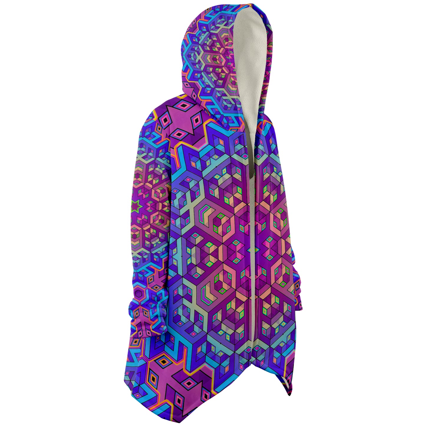 "7th Dimensional Star" (White) HOODED CLOAK