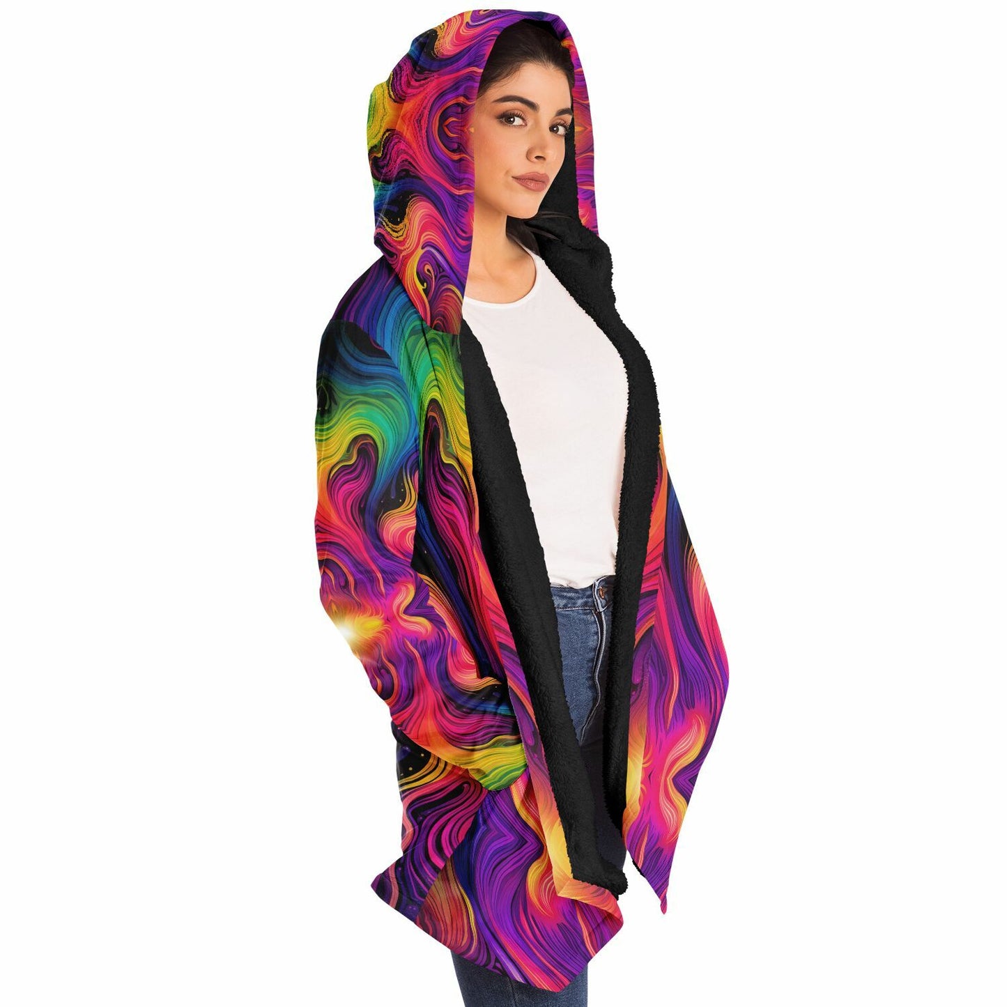 "Cosmic Currents" HOODED CLOAK