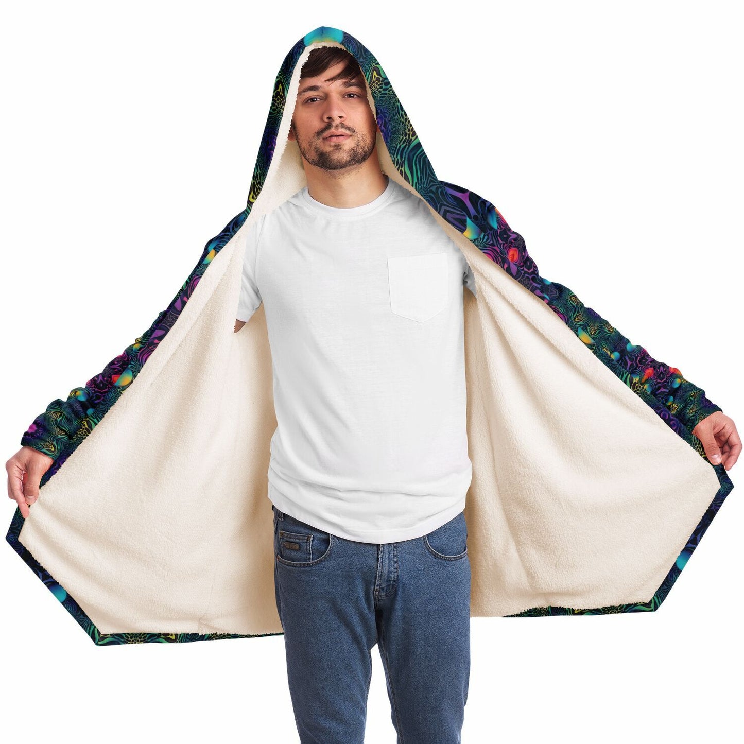 "Cosmic Fingerprint V2" HOODED CLOAK