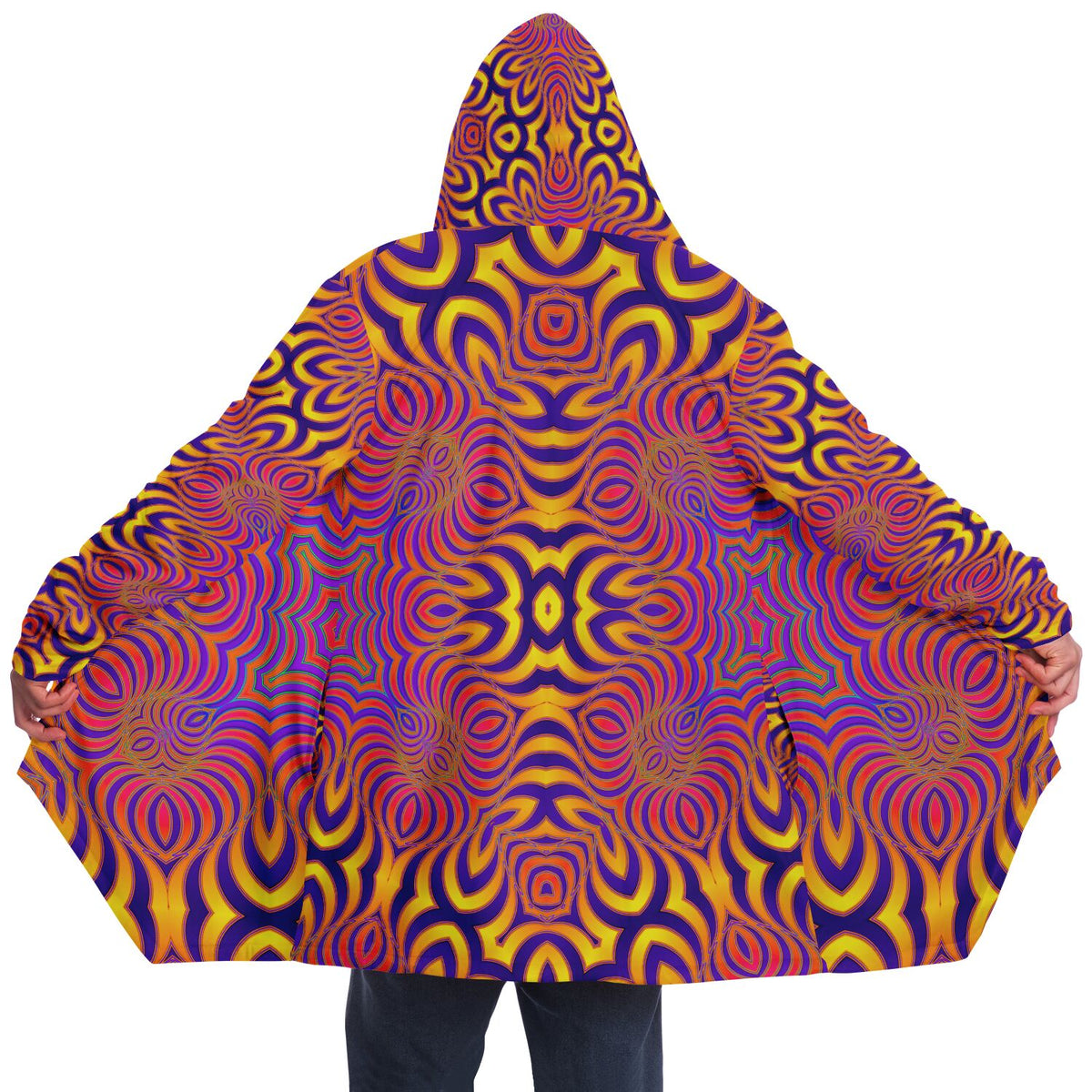 "Primordial Swirl" HOODED CLOAK