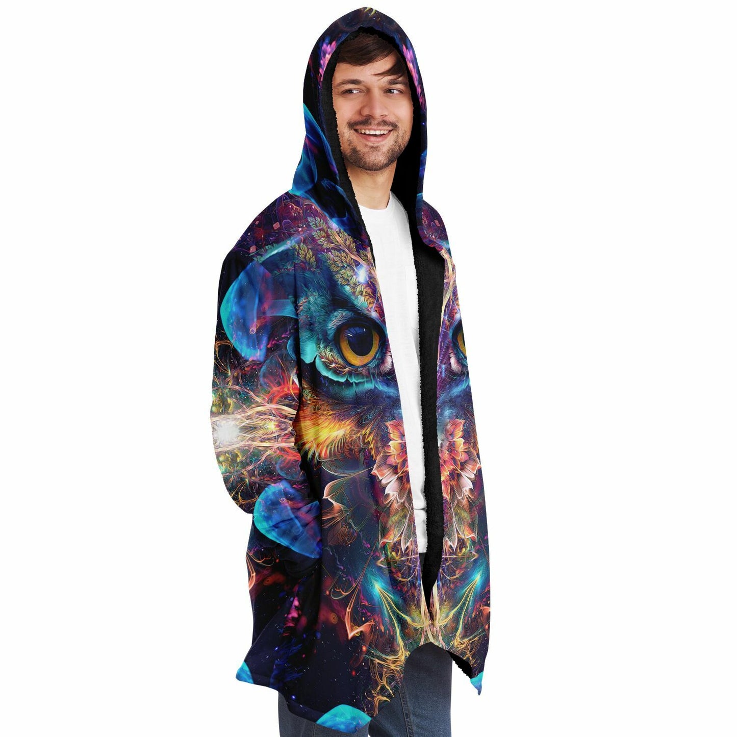 "Peekaboo" HOODED CLOAK (Black)