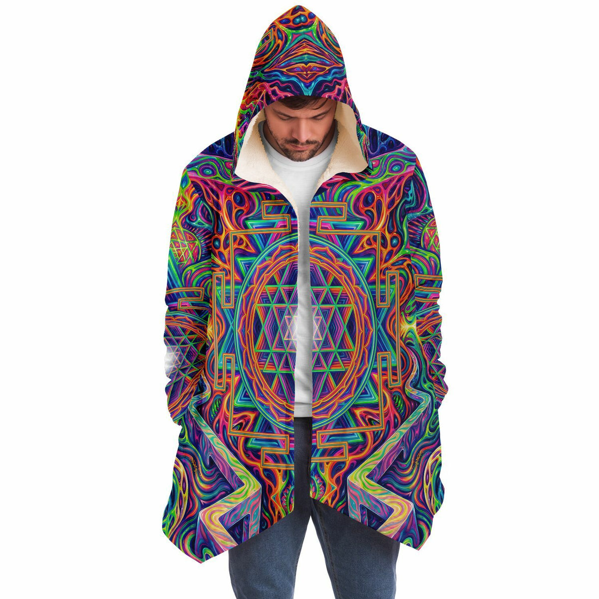"Oh My Sri Yantra" HOODED CLOAK