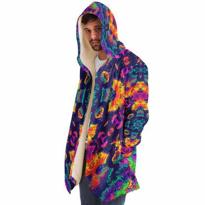 "Mush Tree So Color Mandala" HOODED CLOAK