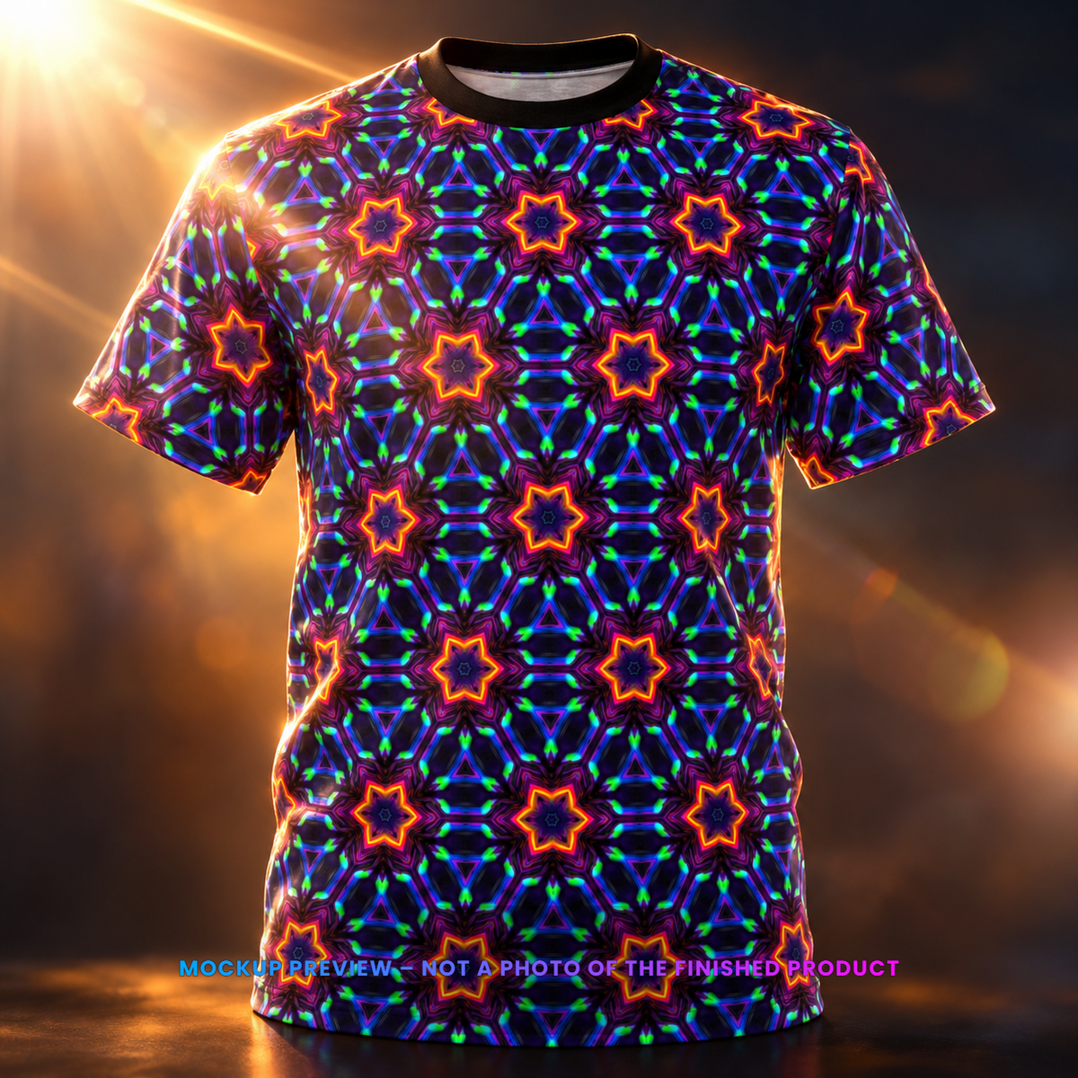 Knight Star unisex premium tee: mockup preview, not a photo of the finished product