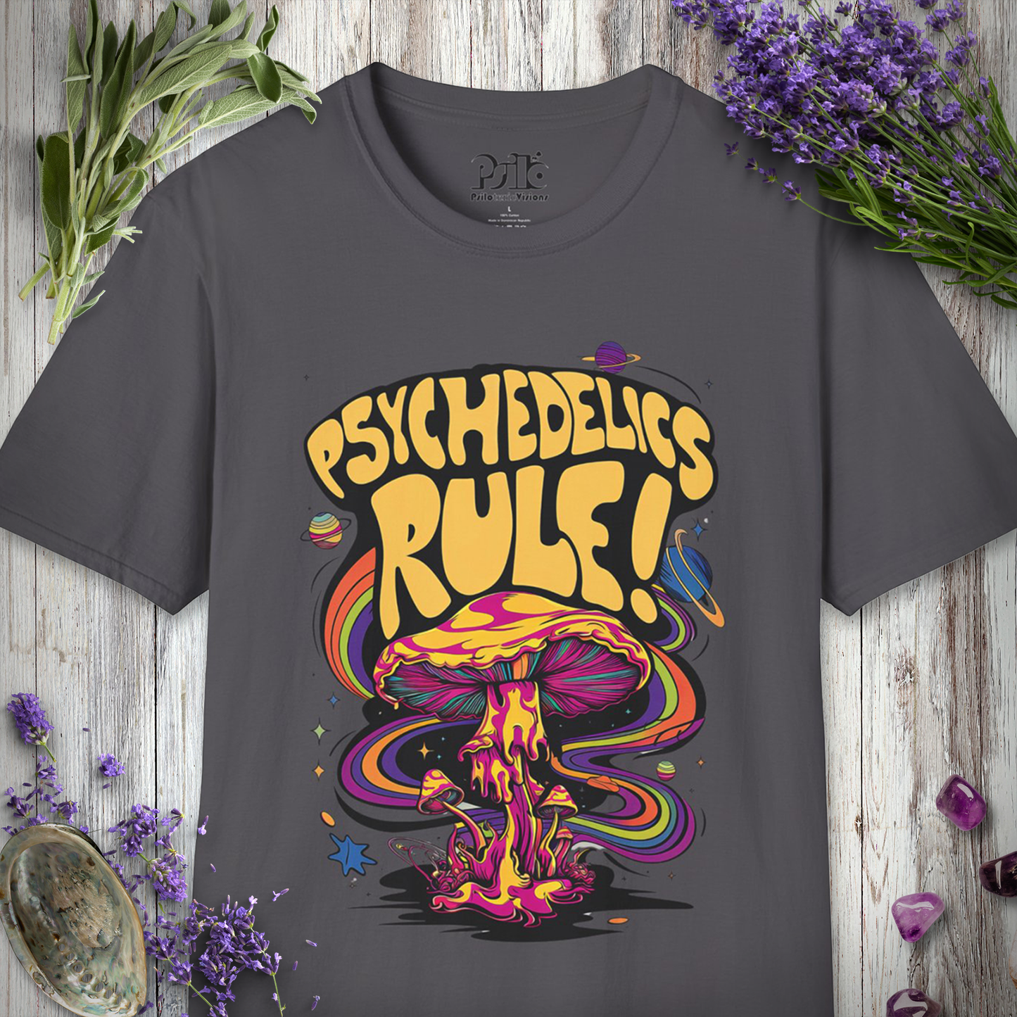 "Psychedelics Rule" Unisex SOFTSTYLE T-SHIRT