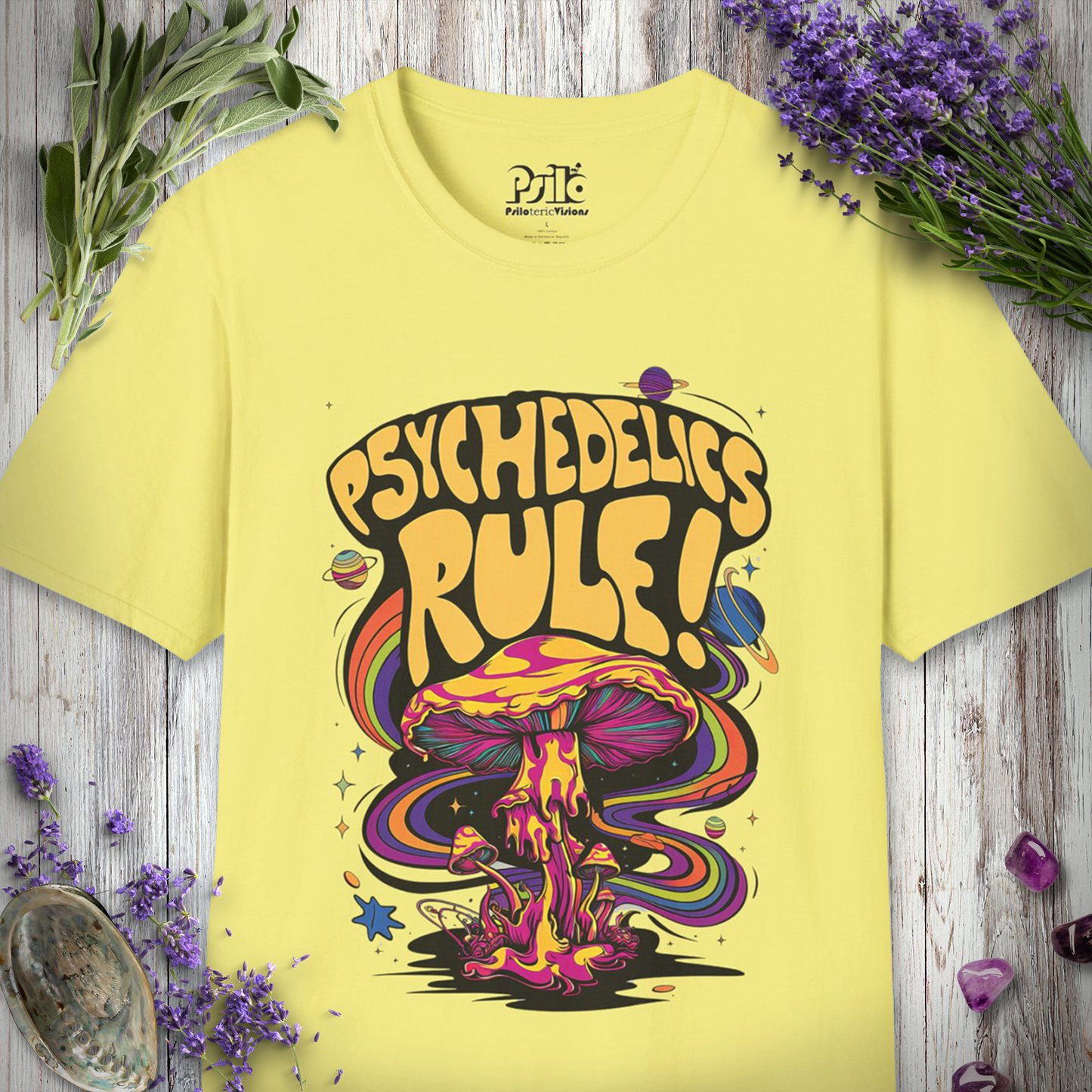 "Psychedelics Rule" Unisex SOFTSTYLE T-SHIRT