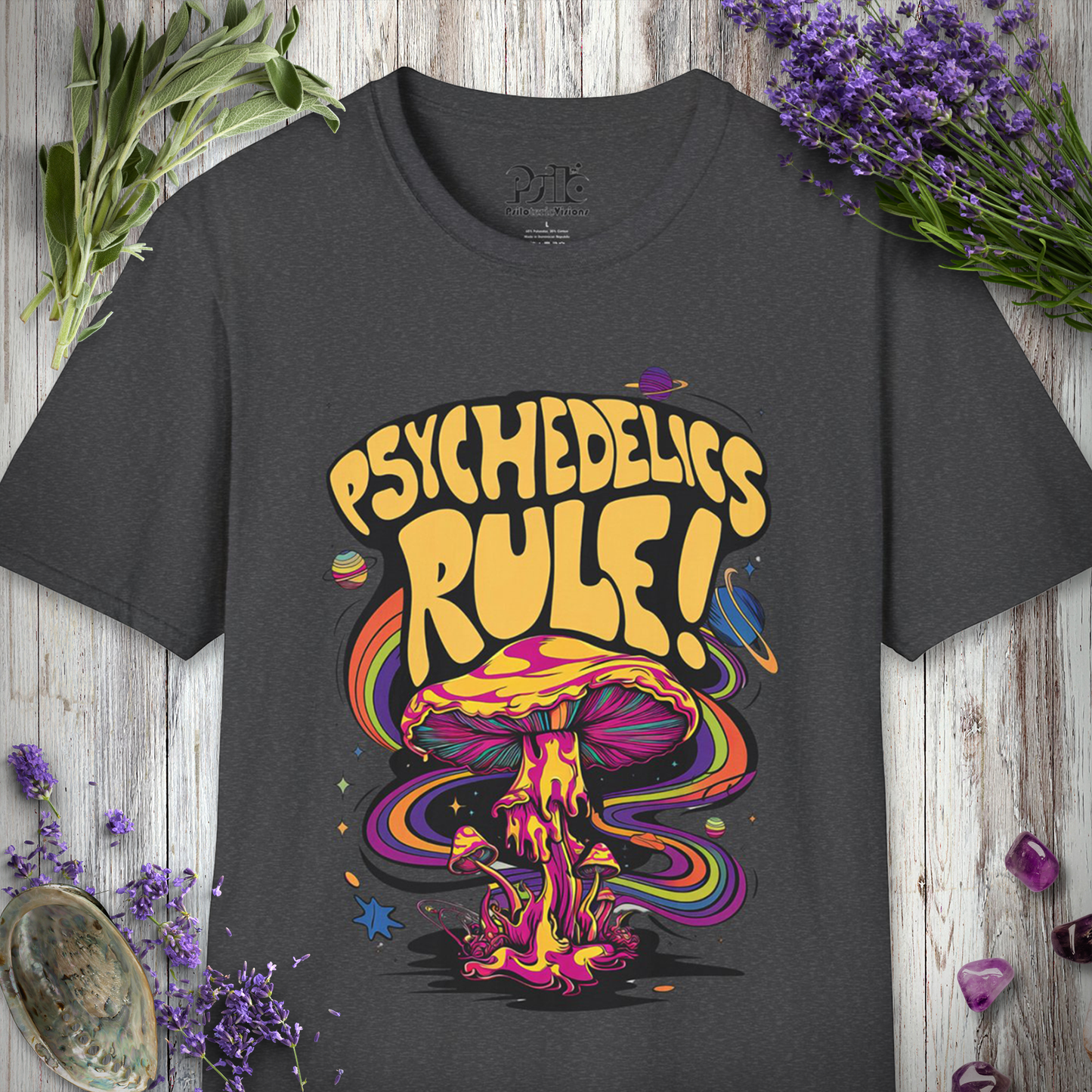 "Psychedelics Rule" Unisex SOFTSTYLE T-SHIRT