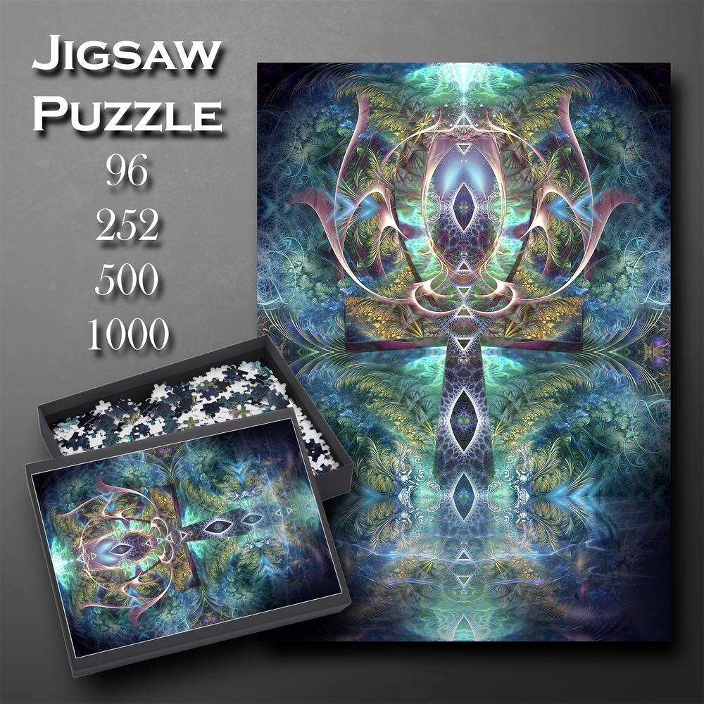 "Fluer de Vie" Jigsaw Puzzle (96, 252, 500, 1000-Piece)