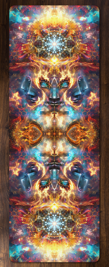 The Wanderers yoga mat, printed edge to edge across the full mat surface.