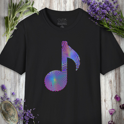"Music Note Optical Star" T-SHIRT