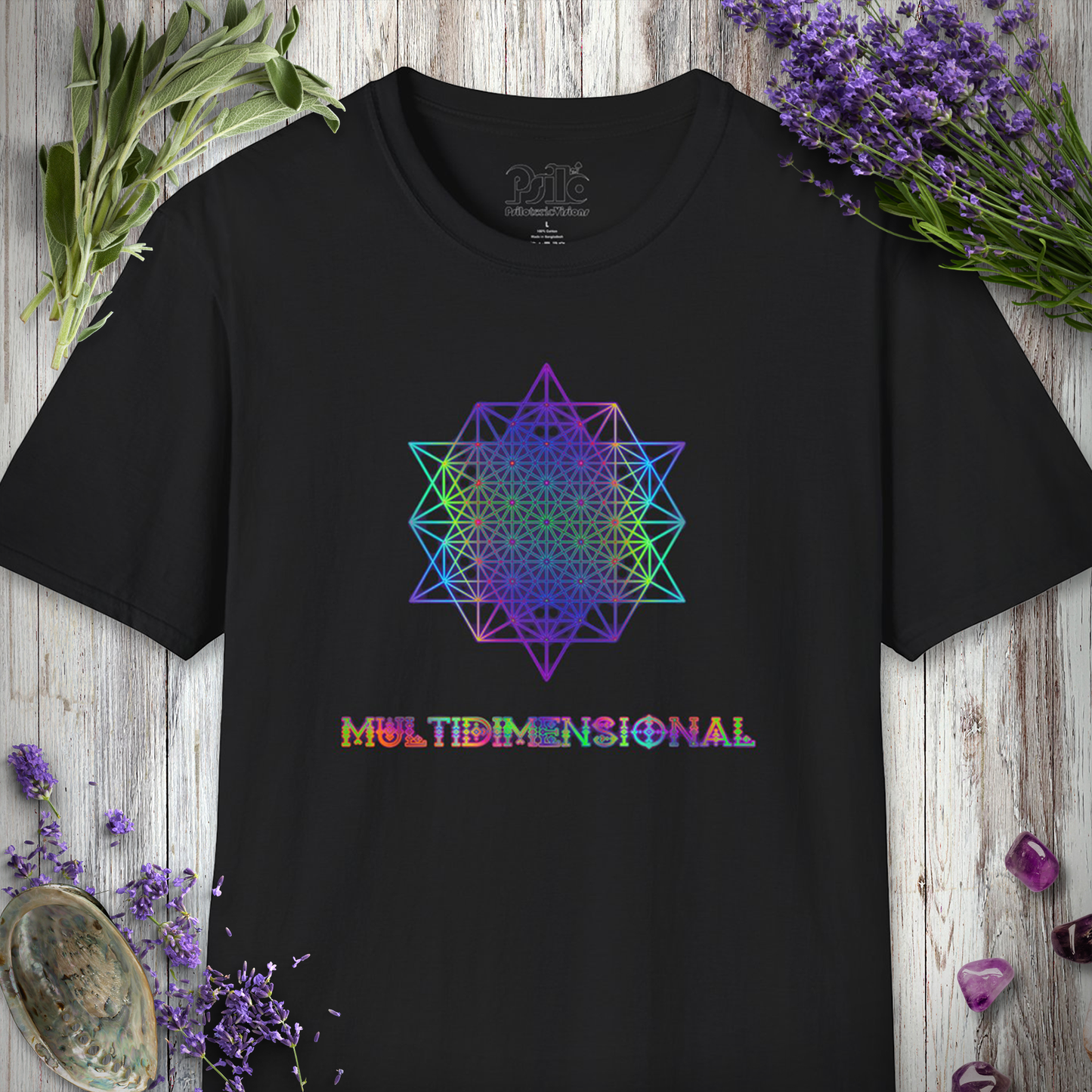 "Multidimensional 64 Tetrahedron" T-SHIRT