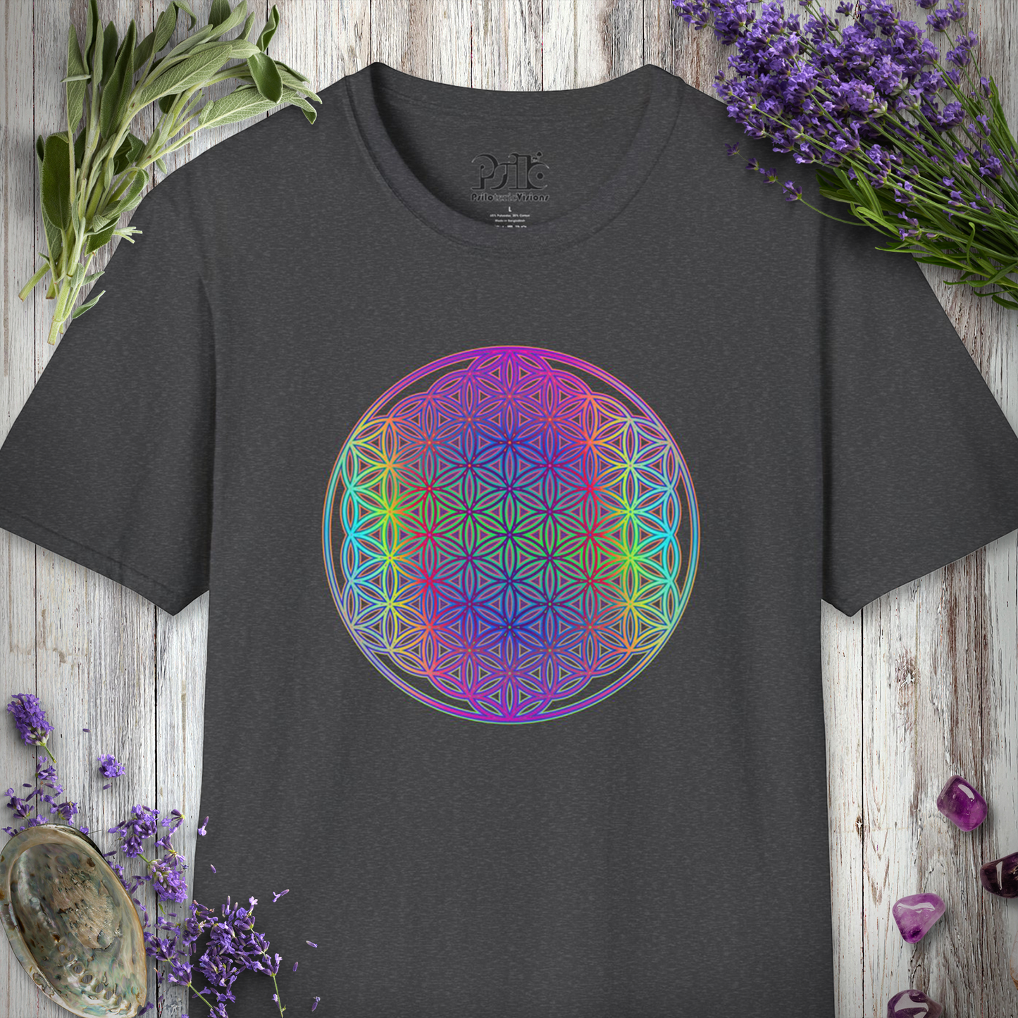 "Psy Flower of Life 48" T-SHIRT