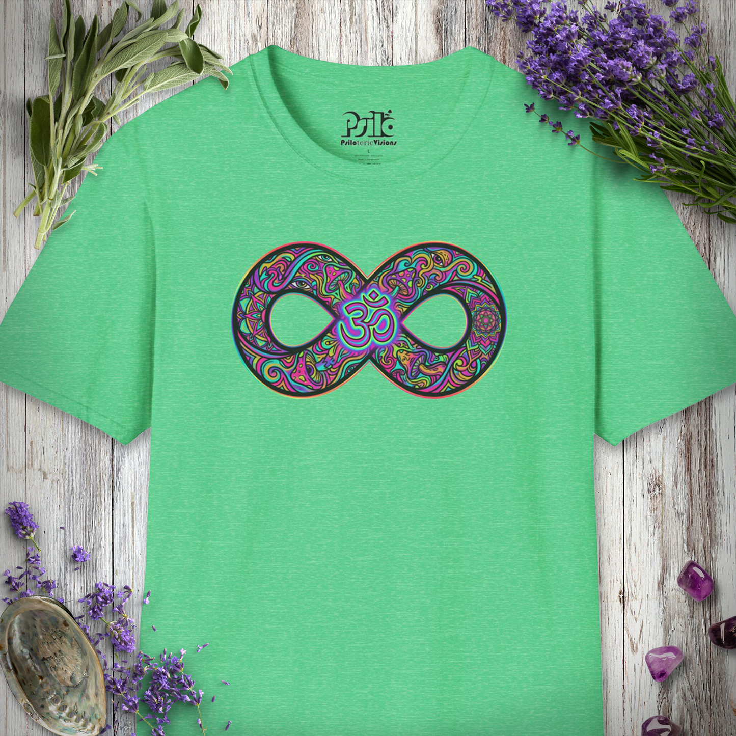 "Infinite Om Mushrooms" T-SHIRT