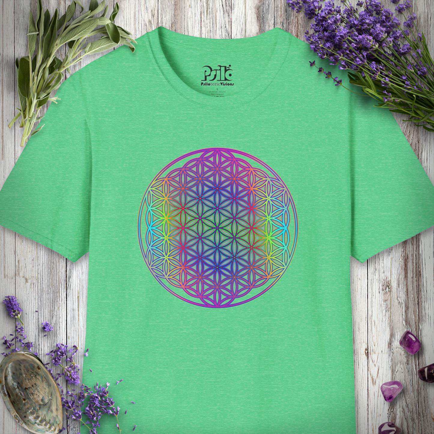 "Psy Flower of Life 48" T-SHIRT
