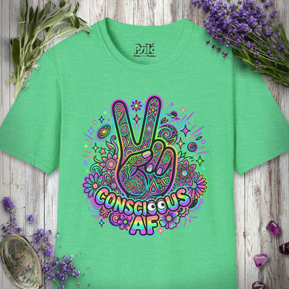 "Conscious AF Googly Peace" T-SHIRT