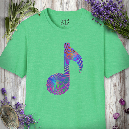 "Music Note Optical Star" T-SHIRT