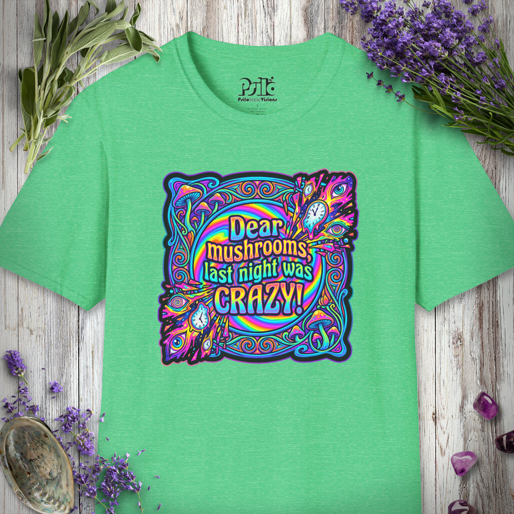 "Dear Mushrooms Crazy Night" T-SHIRT