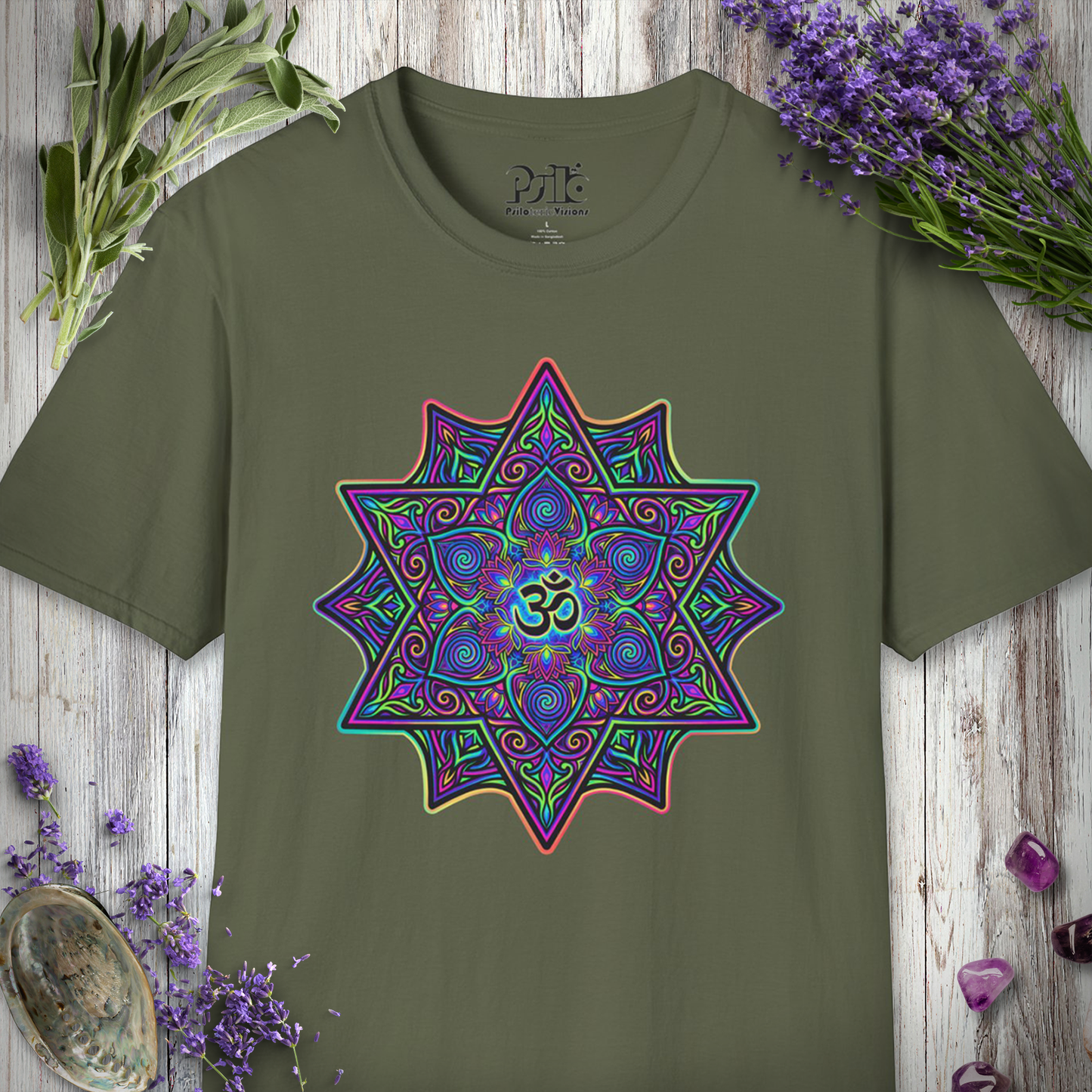 "Om Merkaba Mandala" T-SHIRT