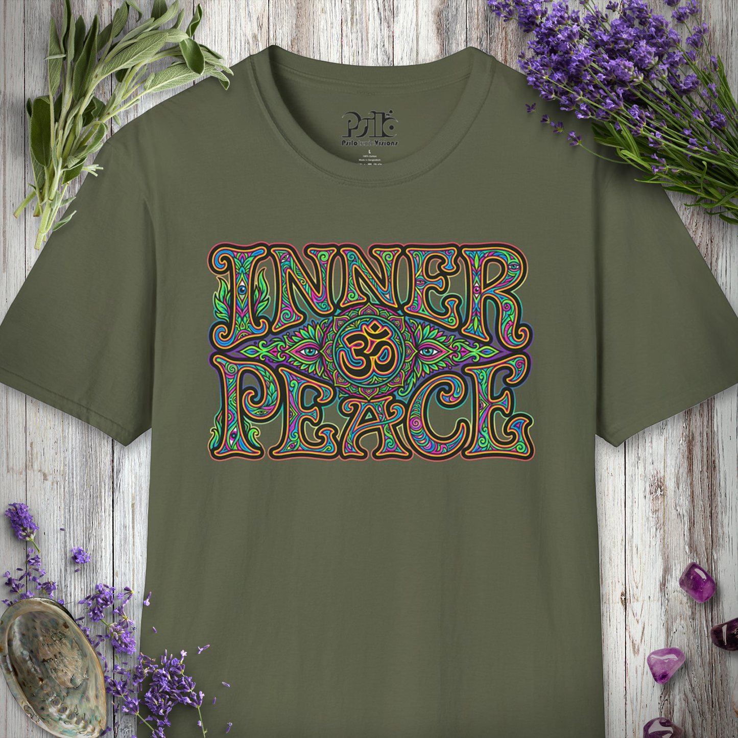"Inner Peace Floral" T-SHIRT