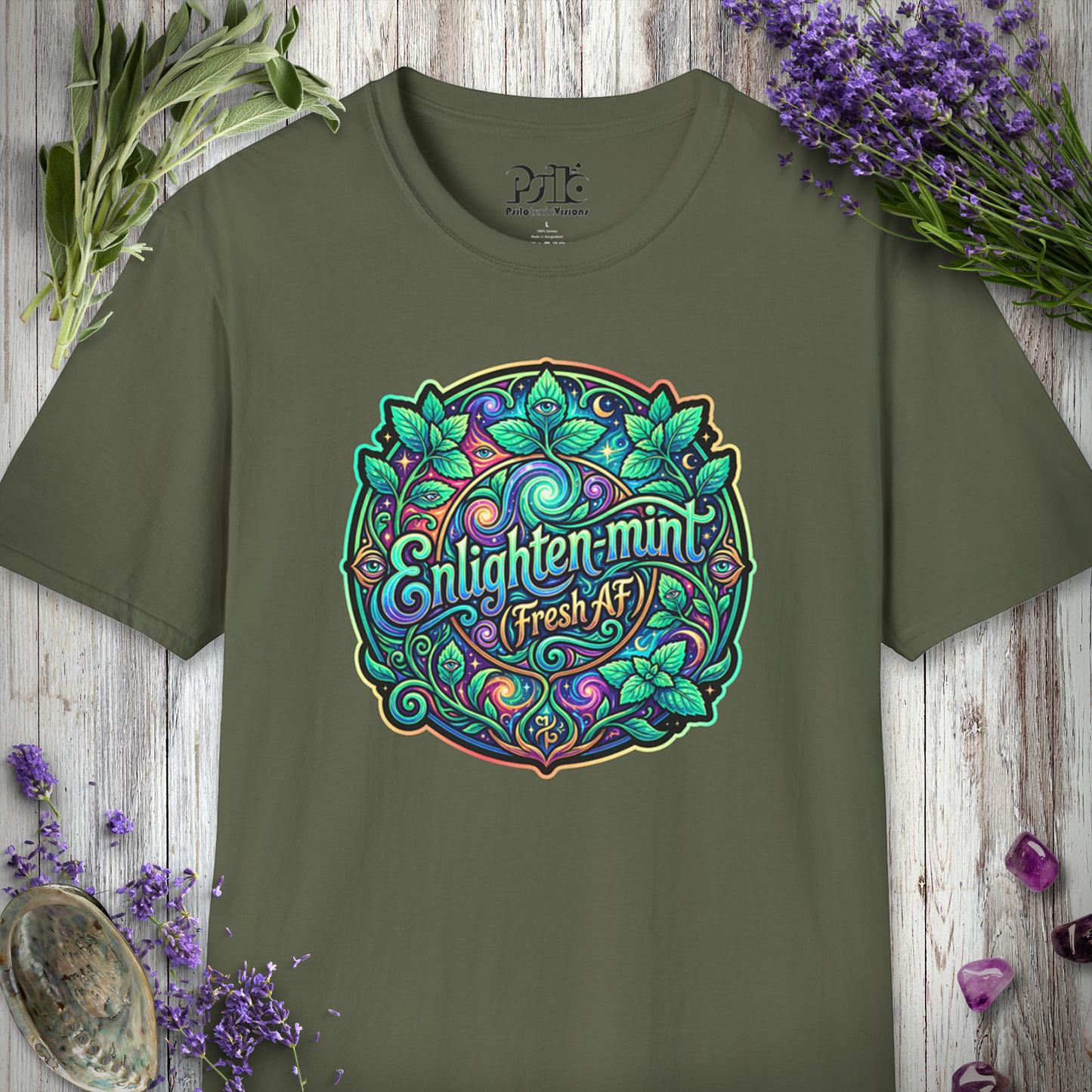 "Enlighten-Mint" T-SHIRT