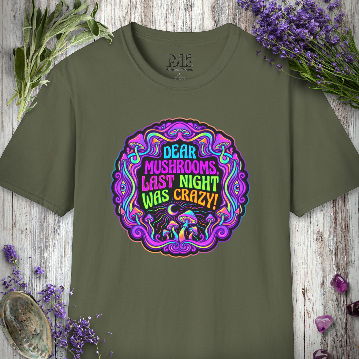 "Last Night Mushrooms" T-SHIRT