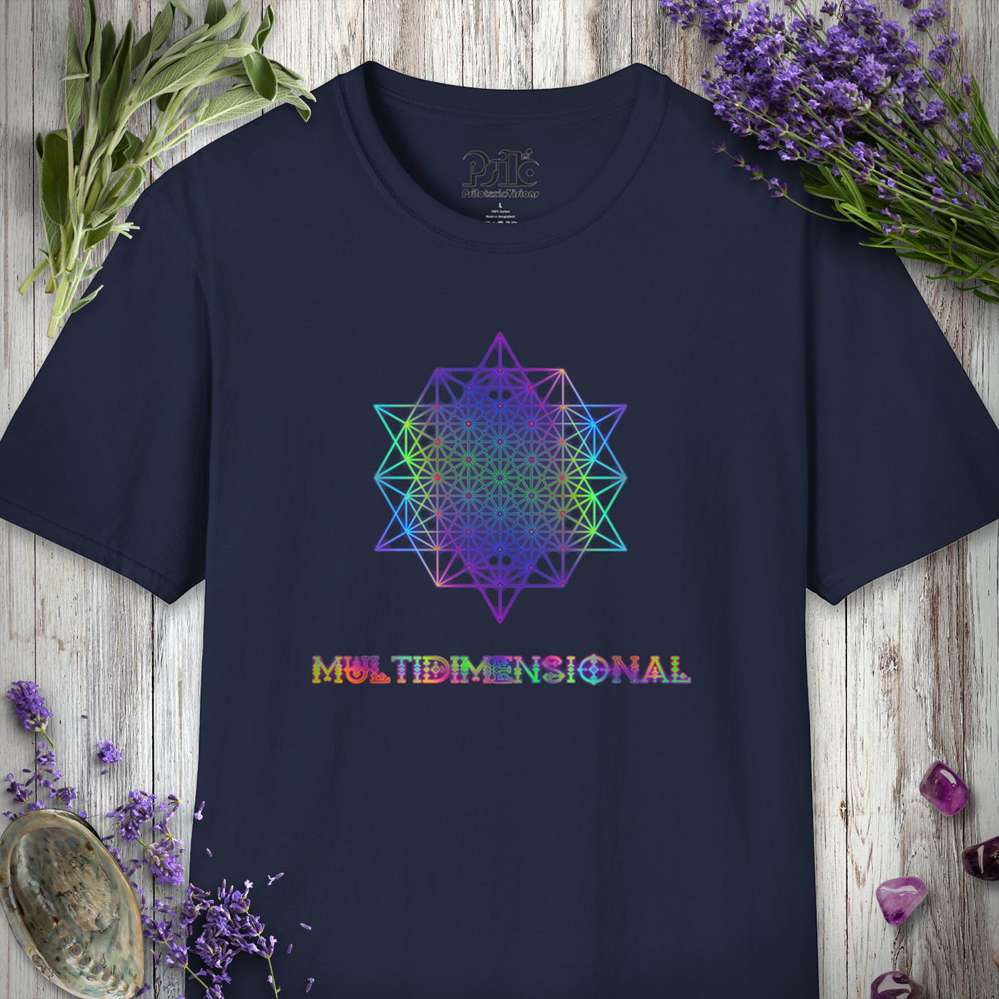 "Multidimensional 64 Tetrahedron" T-SHIRT