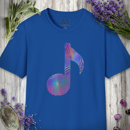 "Music Note Optical Star" T-SHIRT