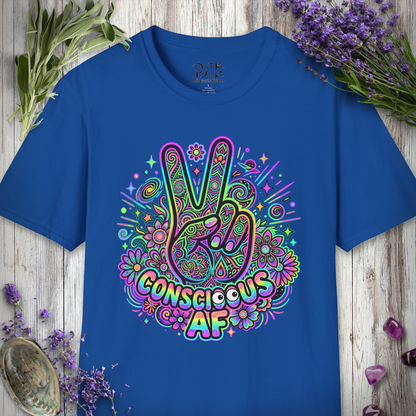 "Conscious AF Googly Peace" T-SHIRT